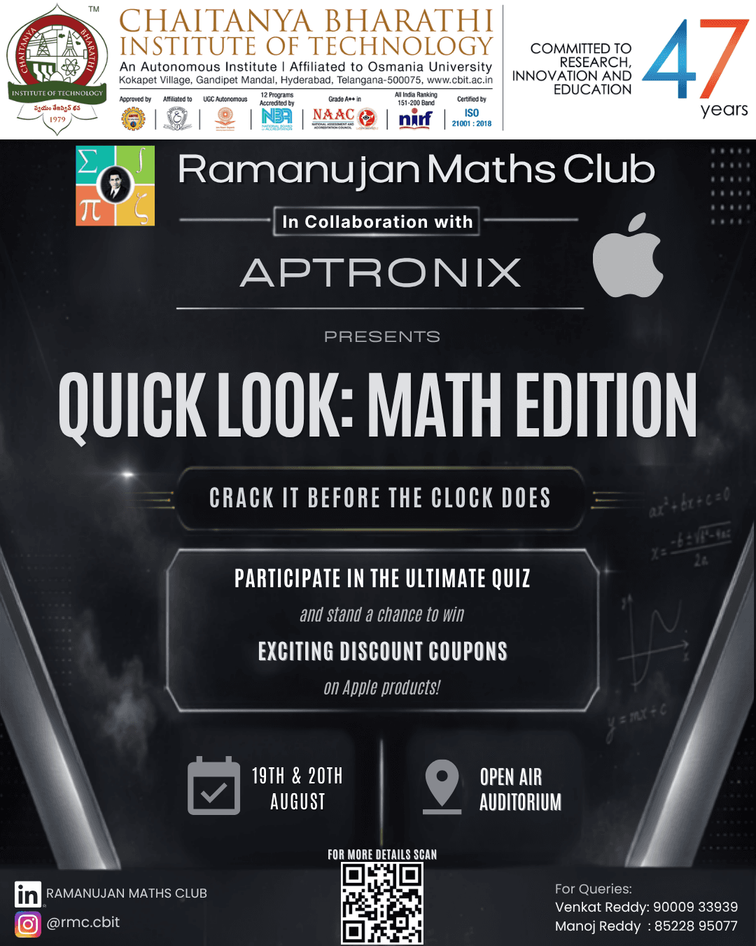 QUICK LOOK : MATH EDITION